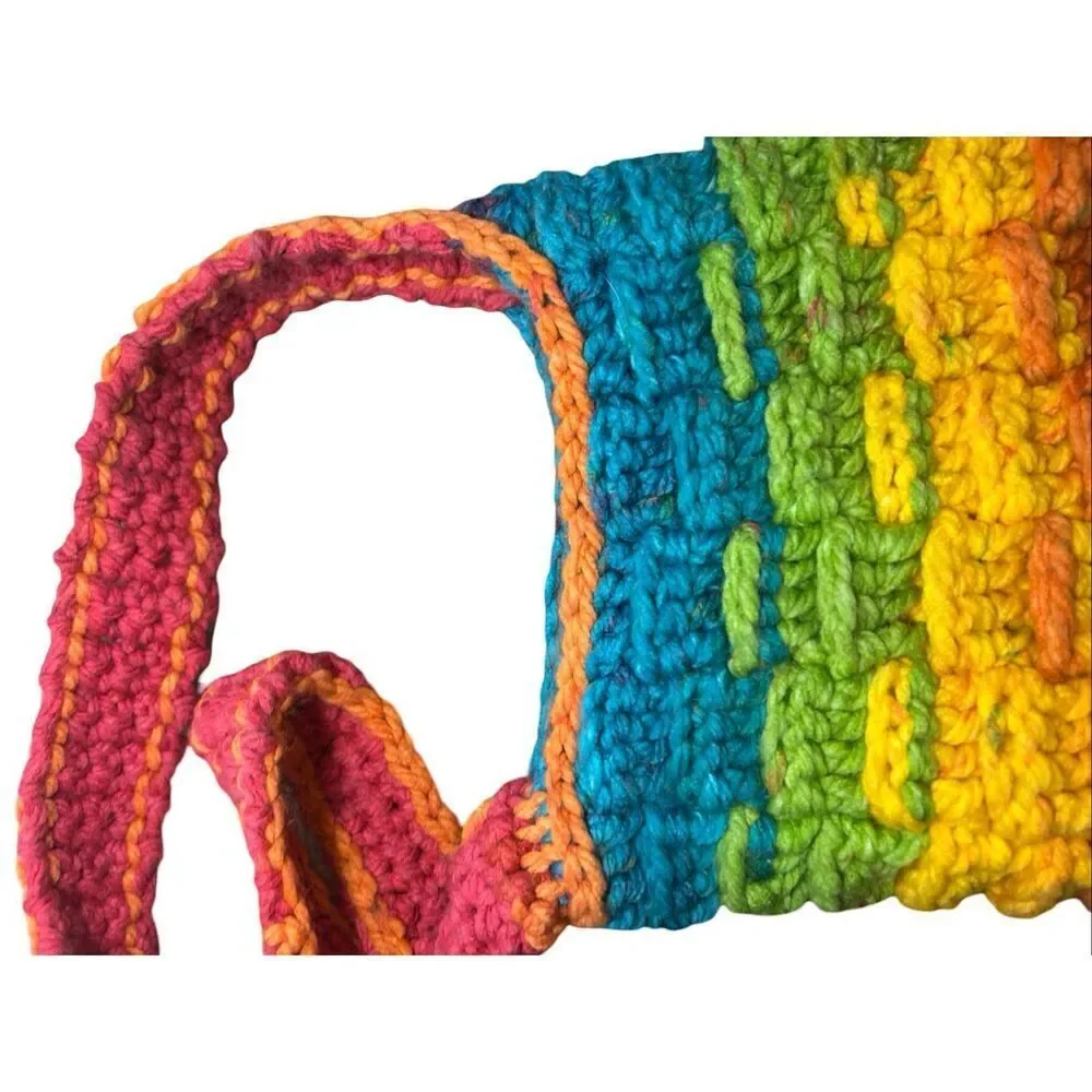 Colorful Crochet Bohemian Crossbody